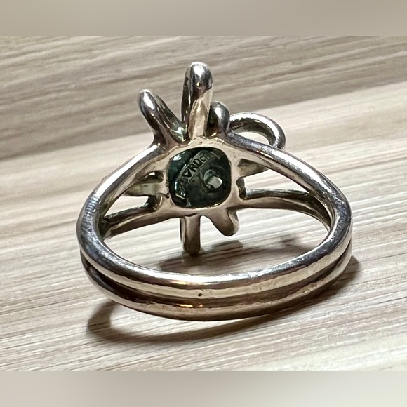 Vintage Handmade Sterling Silver Designer RD Knotted Weave Band Ring, Size 12 - Picture 4 of 12